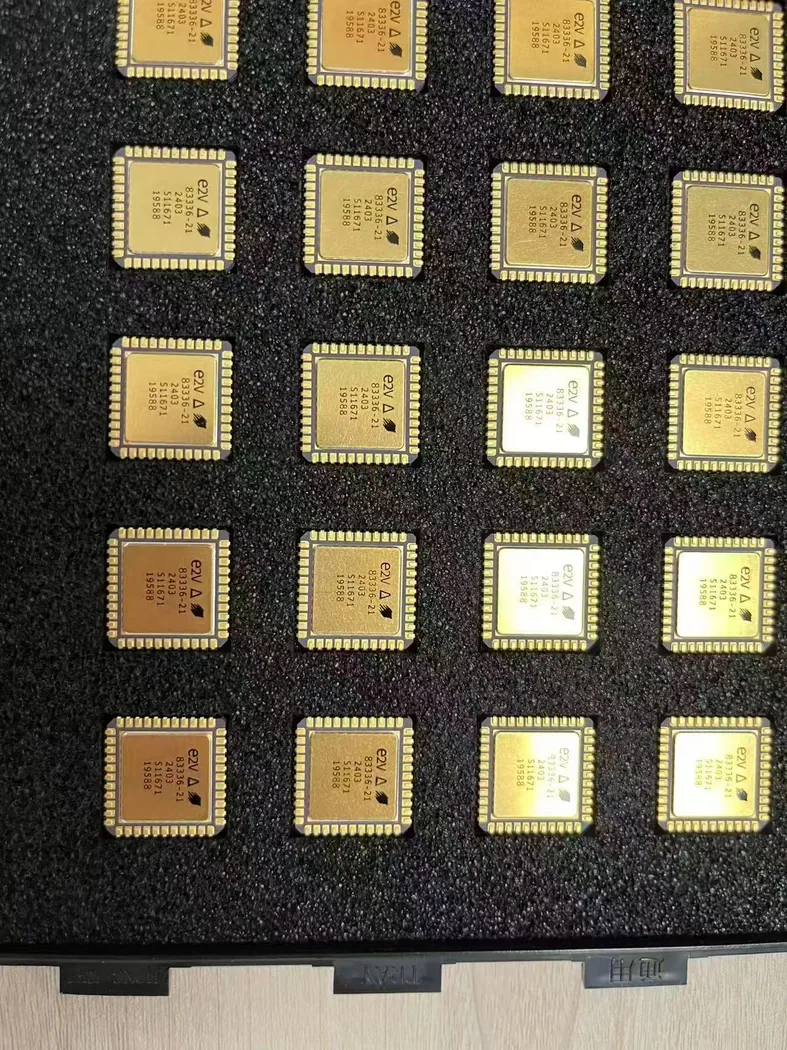 e2v ceramic IC tray real stock photo