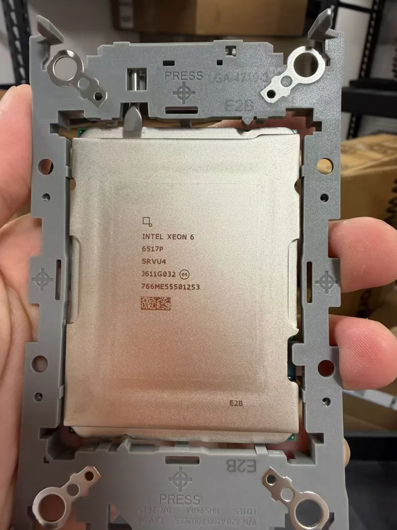 Intel Xeon 6 6517P CPU stock photo