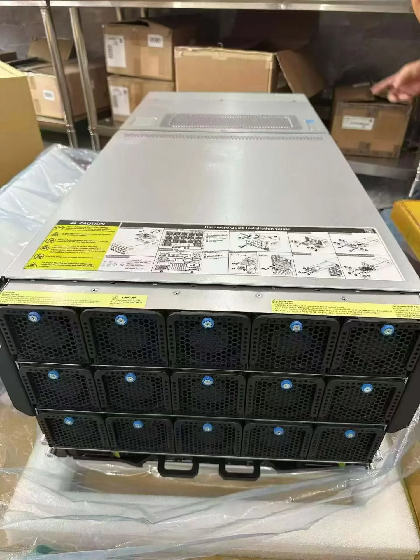 Supermicro H200 AI server front stock photo